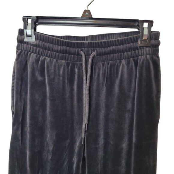 Avia Women's XS Black Velour Jogger Pants With Elastic Waist & Drawstring - Picture 4 of 9